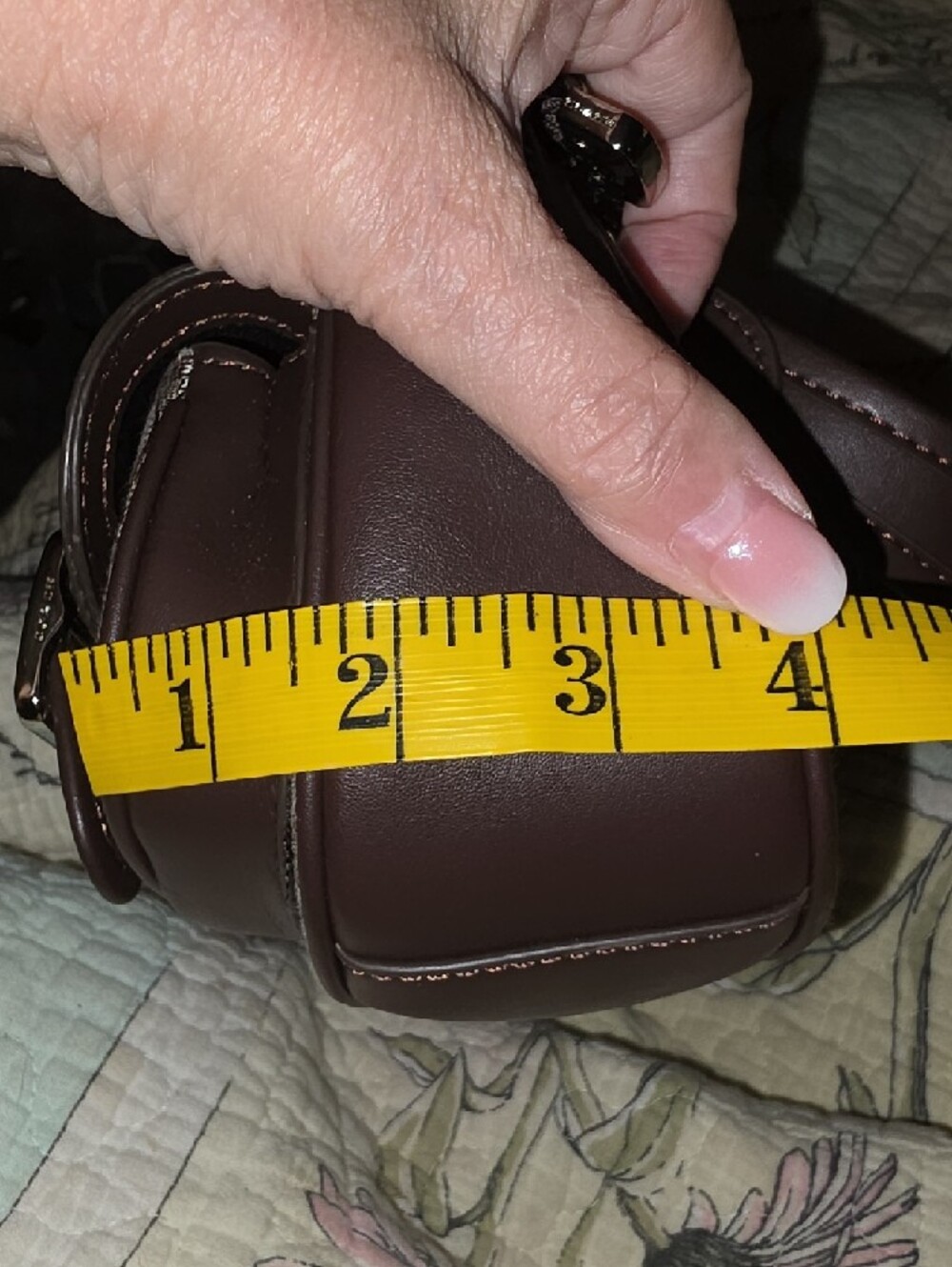 Coach Brown Signature Canvas Shoulder Bag with Buckle Pockets - Picture 8 of 8